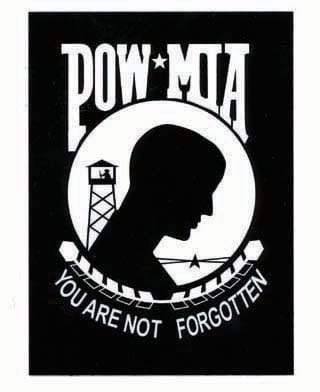 MIA Prisoner of War Missing in Action Lapel Pin Grateful Nation Never FORG POW 