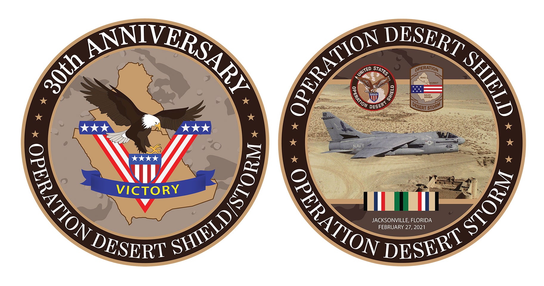 30 Years Later Remembering Operation Desert Shield Desert Storm Challenge Coin National Pow Mia Memorial Museum